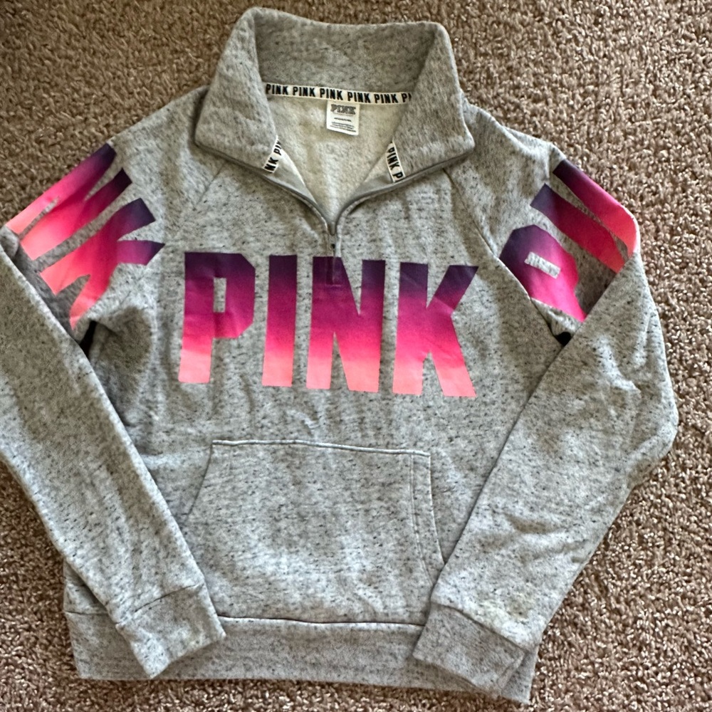 Size small PINK 1/4 zip